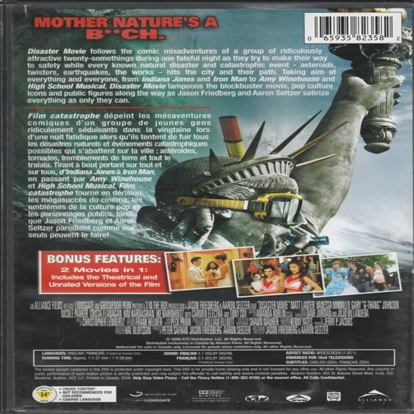 Disaster Movie - 2008 Parody Comedy Starring Carmen Electra - Widescreen DVD - Picture 2 of 2